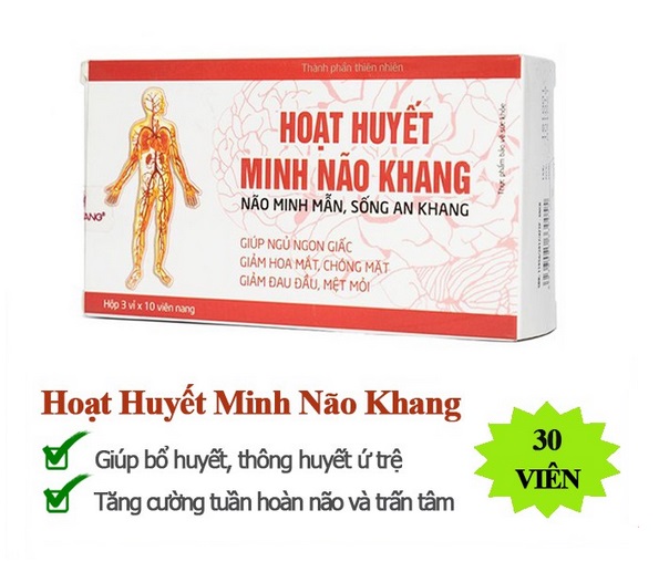 Hoat Huyet Minh Nao Khang для улучшения мозгового кровообращения (30 капс.)